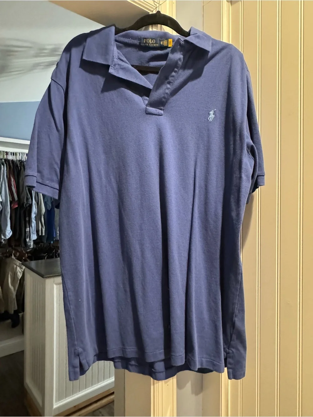Ralph Lauren Polo Shirt in Navy with Light Blue Logo